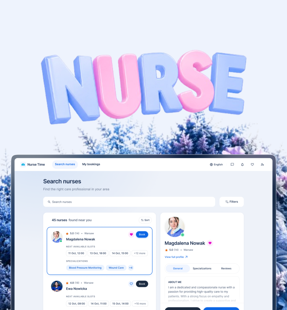 Healthcare Nursing Services Platform Discovery & UX Design